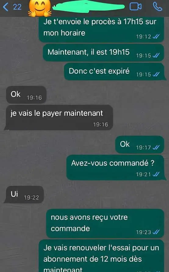 WhatsApp-recension om förnyelse av abonnemang