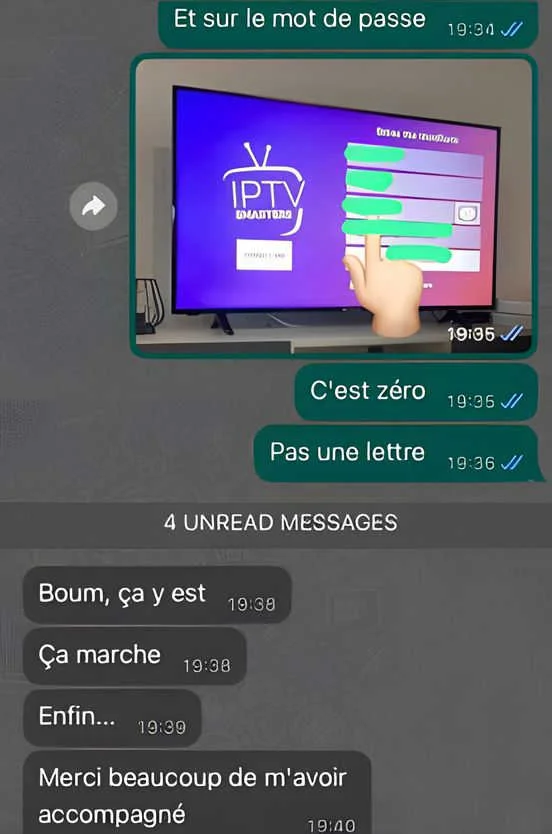 WhatsApp-beoordeling over persoonlijke installatiehulp